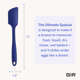 GIR silicone spatula withstands heat up to 425°F.