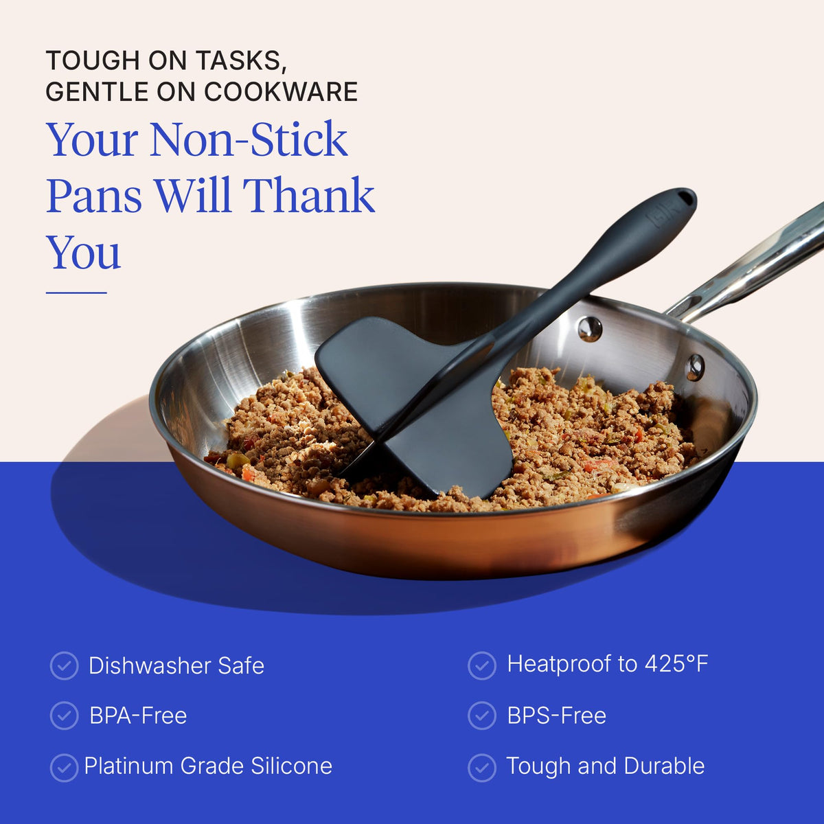 GIR meat chopper seamless design prevents trapped food and makes cleaning easy.
