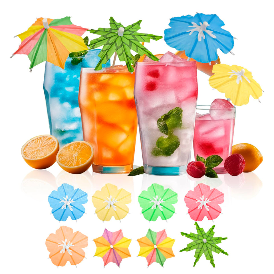 Girla drink umbrella with flower design elevates cocktail presentation with festive flair.