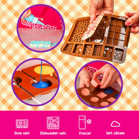 GirlZone Little Choco Delights candy molds for creating easy chocolate shapes.