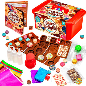 GirlZone Little Choco Delights Maker Kit chocolate maker setup for kid-friendly chocolate creations.