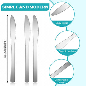 Gisafai 8.3-inch stainless steel knife with ergonomic handle for easy cutting.