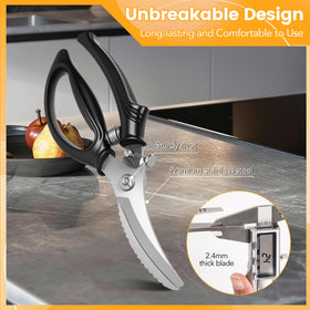 Gisde heavy duty poultry shears versatile tool for herbs pizza and more