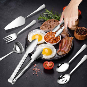 Gisly 12-piece serving set serving forks versatile for main dishes and sides