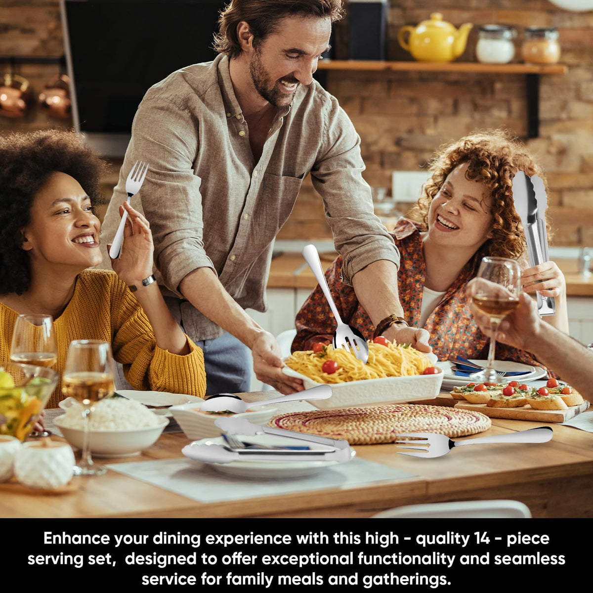 Gisly appetizer tongs 5 inches ideal for small bites.