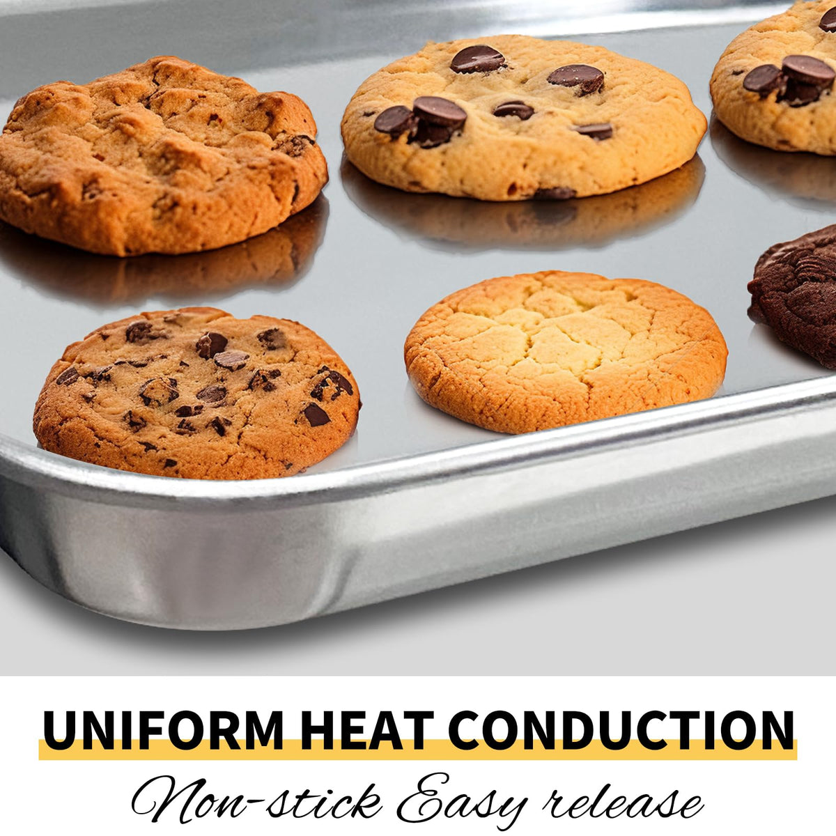 GIUOIDUO eco-friendly uncoated pan is reusable for long-term baking.