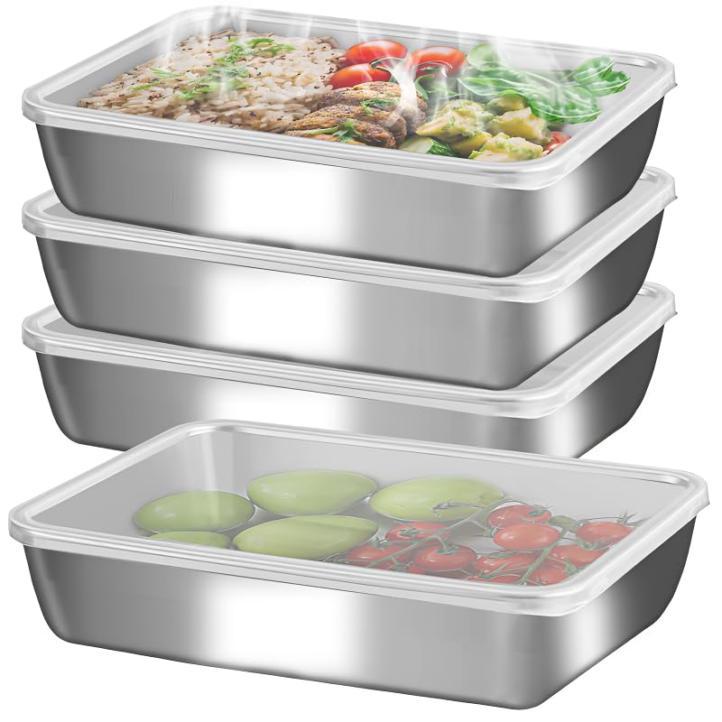 GIUOIDUO stainless steel lunch box 6-pack shown as durable meal storage for work or travel