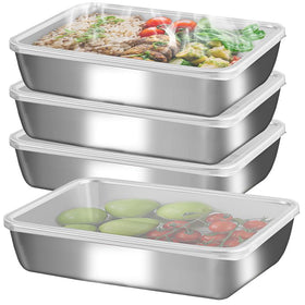GIUOIDUO stainless steel lunch box 6-pack shown as durable meal storage for work or travel
