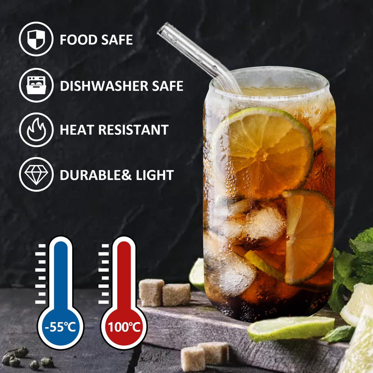 GIVAMEIHF reusable straw and brushes keep beverages clean and eco-friendly.