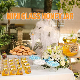 GIVAMEIHF glass jar with gold lid adds a premium touch to favors
