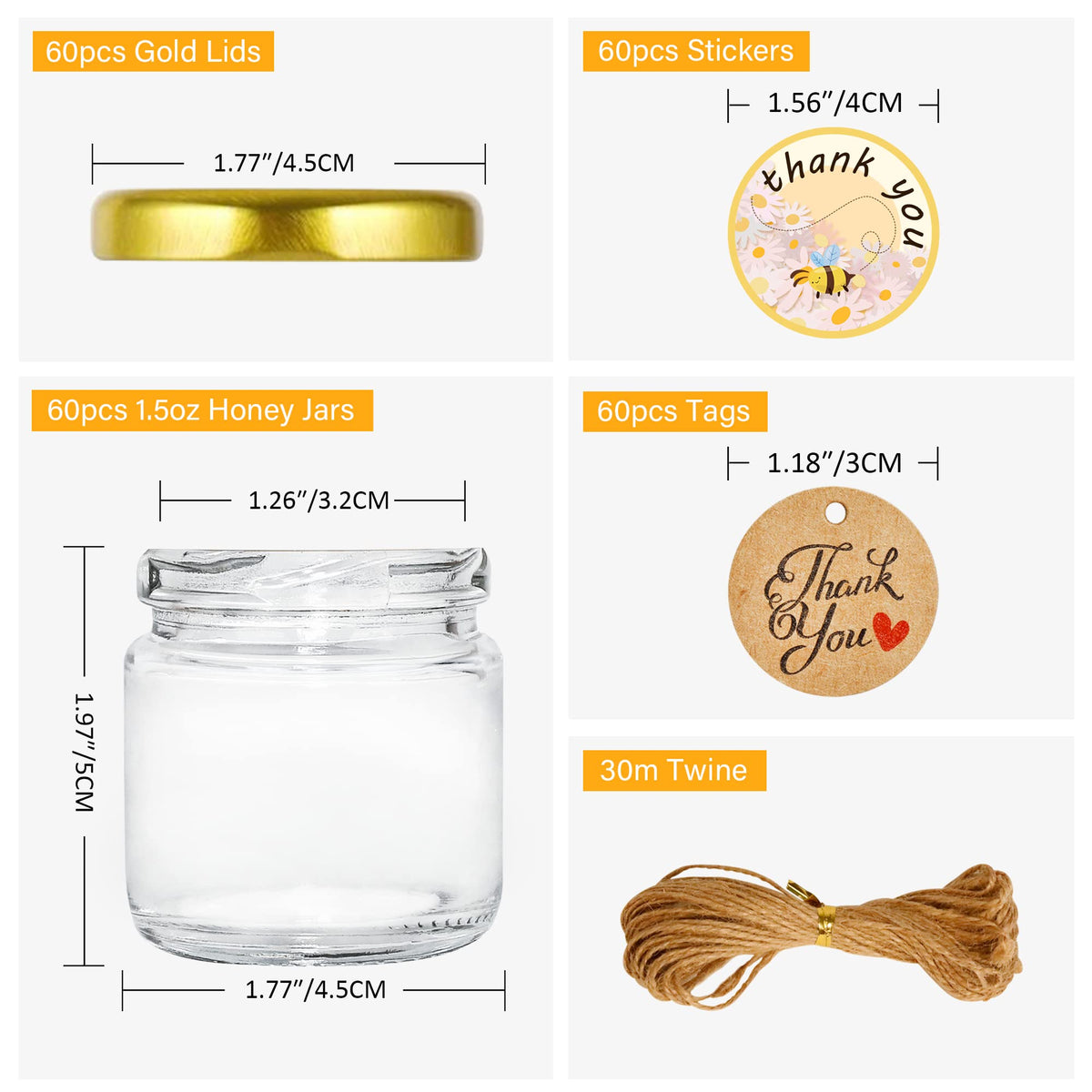 GIVAMEIHF honey jar sticker pack ready for labels and gifting.