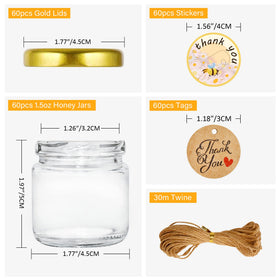 GIVAMEIHF honey jar sticker pack ready for labels and gifting.
