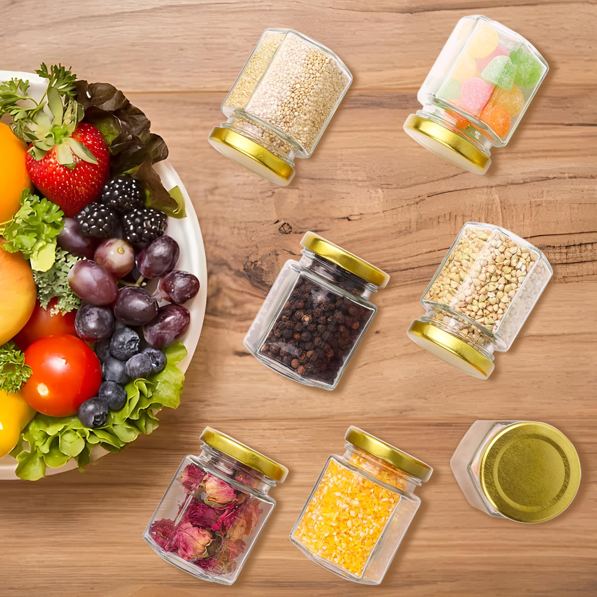 GIVAMEIHF dishwasher-safe jars simplify post-event cleaning.