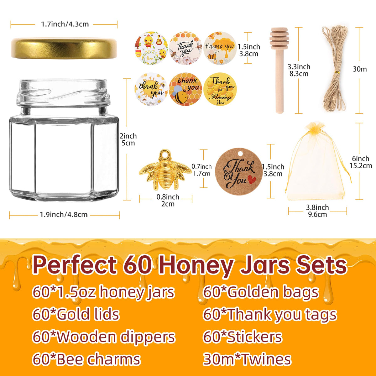 GIVAMEIHF metal lids provide airtight seal on mini jars