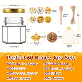 GIVAMEIHF metal lids provide airtight seal on mini jars