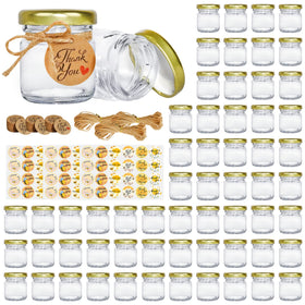 GIVAMEIHF mini honey jar with lids for compact storage and easy sealing.
