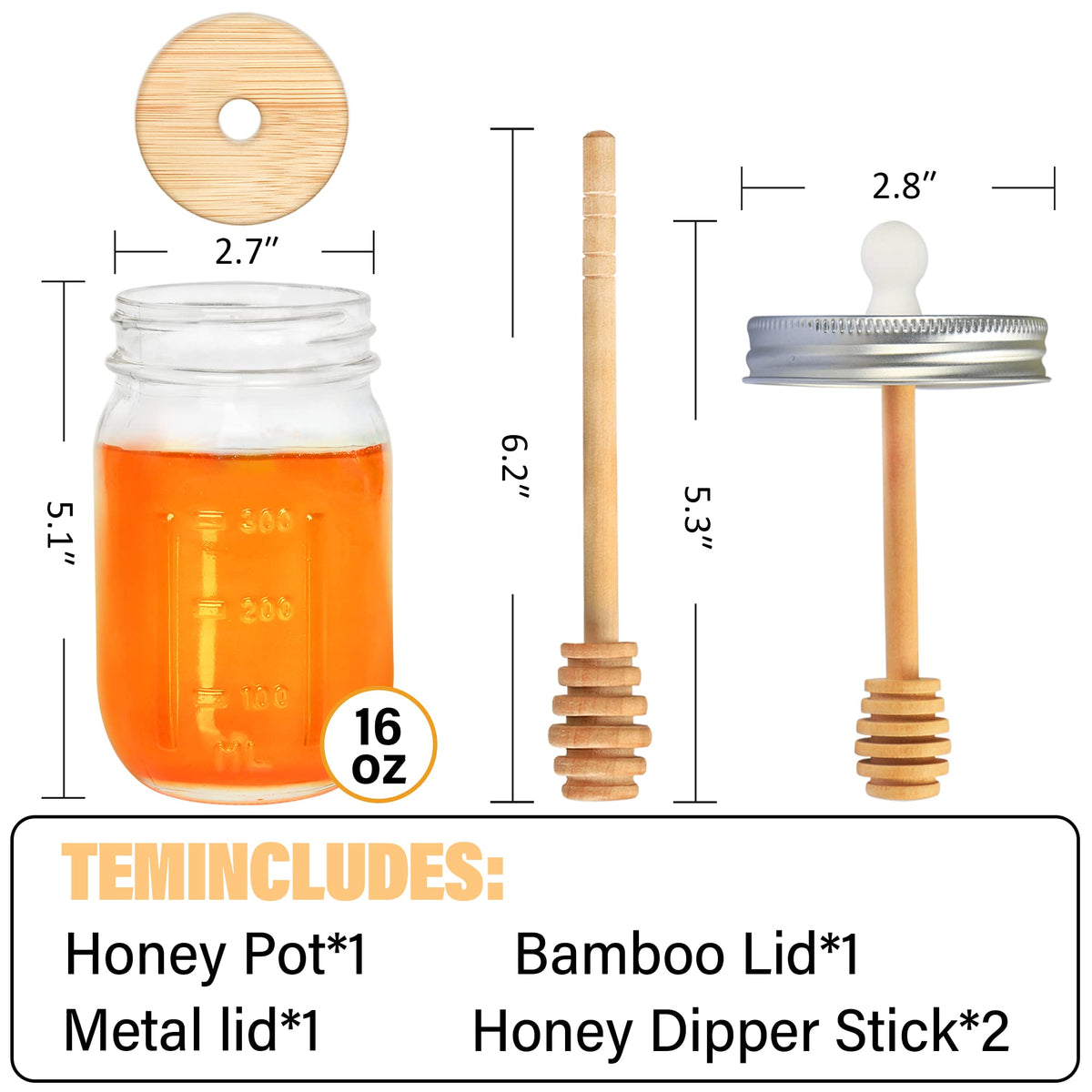 GIVAMEIHF spiral honey dipper aids controlled drizzle.