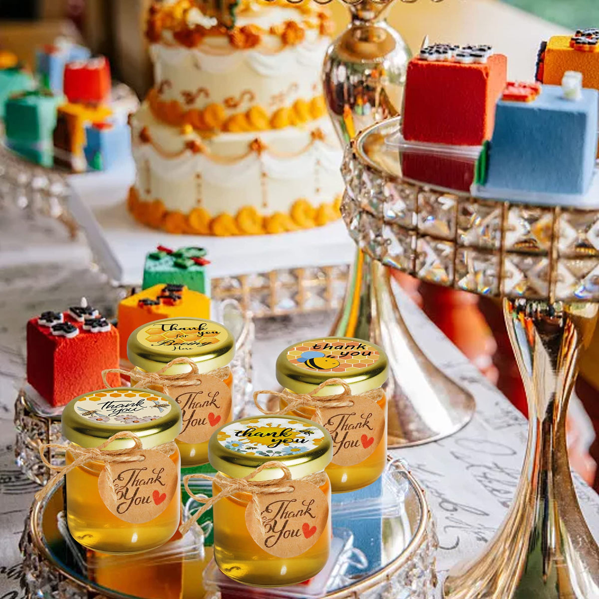 GIVAMEIHF wedding favor mini honey jars make elegant keepsakes.
