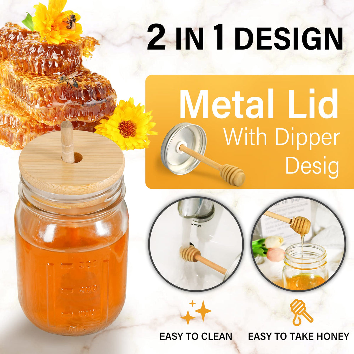 GIVAMEIHF wide-mouth design simplifies scooping and refills.