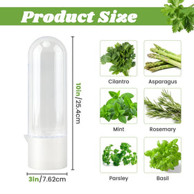 Giyochie Fresh Herb Saver parsley storage helps parsley stay crisp in the fridge.