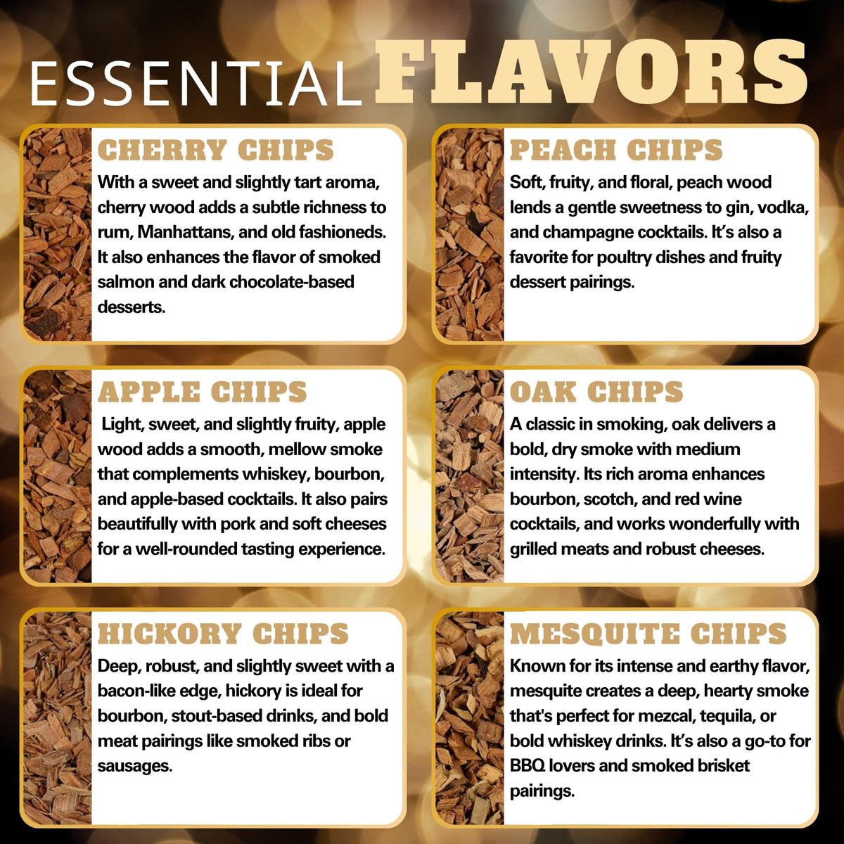 G & J's Finest all-natural wood chips with no additives