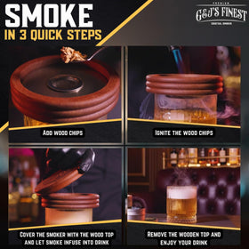 G & J's Finest cherry wood chips enhances Old Fashioned flavors