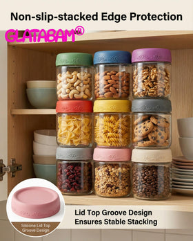 GLATABAM 4oz dressing jar compact lunchbox size fits in totes and bags.