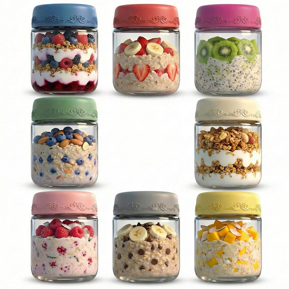 GLATABAM 4oz dressing jar with lids shows airtight, portable solution for sauces.