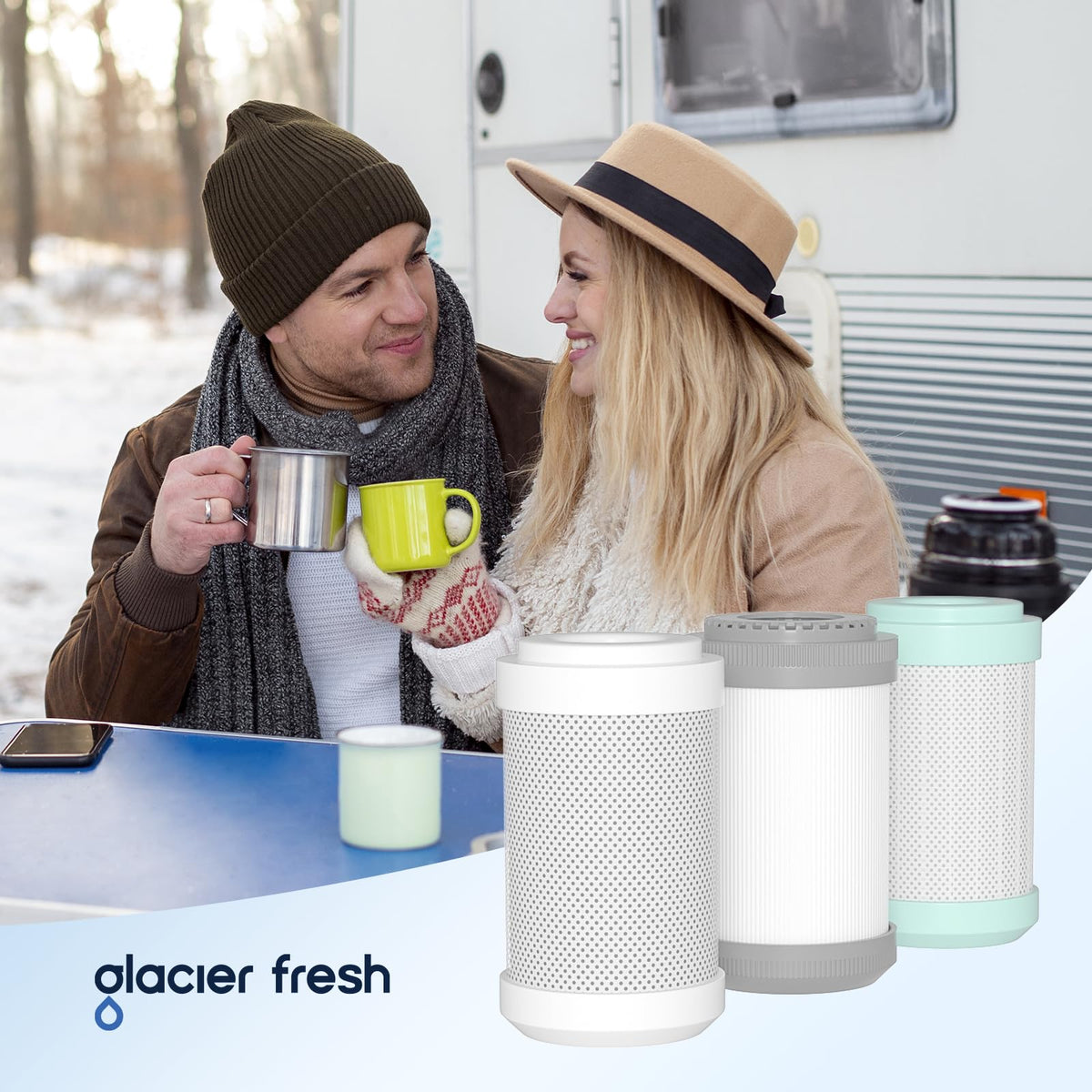 GLACIER FRESH sediment prefilter protects filters and extends life.