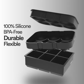 Glacio flexible silicone design enables easy filling, removal, and cleaning.