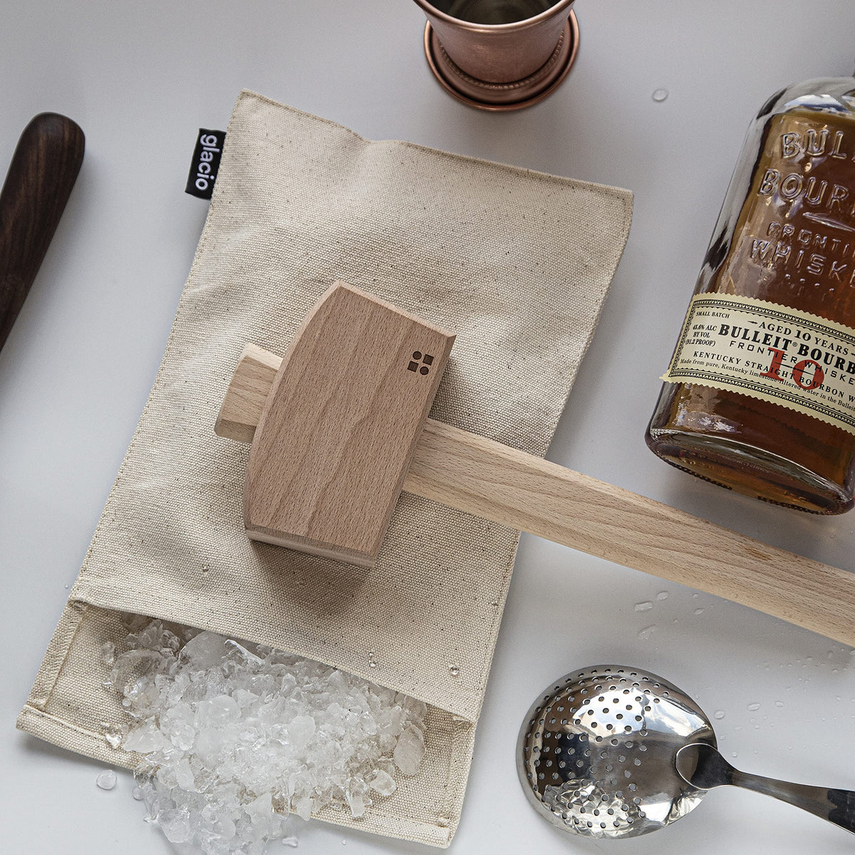 Glacio home-bar toolkit elevates DIY cocktails with professional ice prep