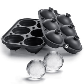 Glacio large ice-sphere mold for six 2.5-inch spheres with smooth release.