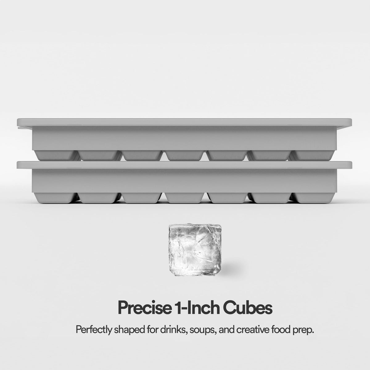 Glacio quick-release ice cubes enable fast portioning for drinks.