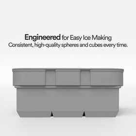 Glacio flexible silicone helps release cubes smoothly without cracking.