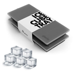 Glacio small silicone ice tray with lids for clean, reusable ice cubes