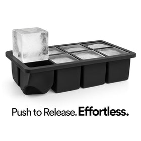 Glacio tray with lid demonstrates stackable, odor-free storage in the freezer.