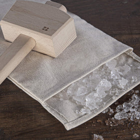 Glacio wooden hammer delivers durable ice smashing for home bartenders