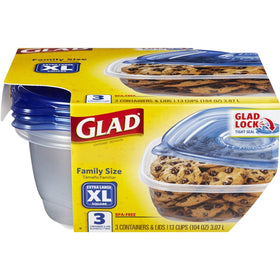 Glad family-size containers ideal for potlucks and gatherings