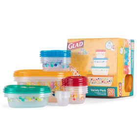 Glad for Kids GladWare 104oz family container with yellow lid for bulk lunches