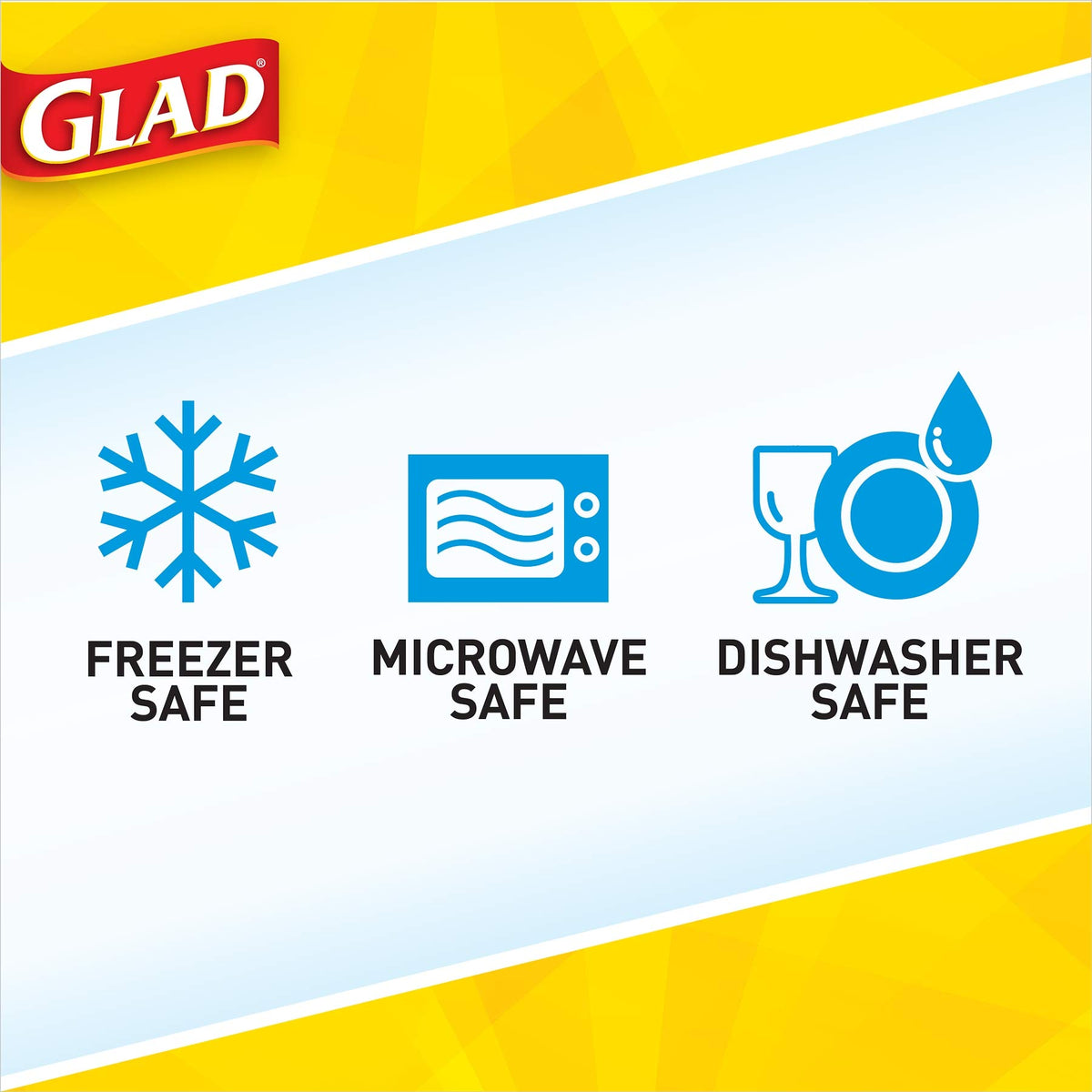 Glad FreezerWare durable design supports sharing meals with friends safely.