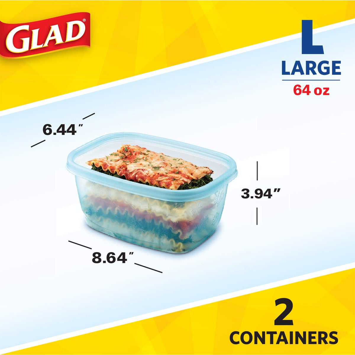 Glad FreezerWare BPA-free plastic safe for freezer-to-microwave use.