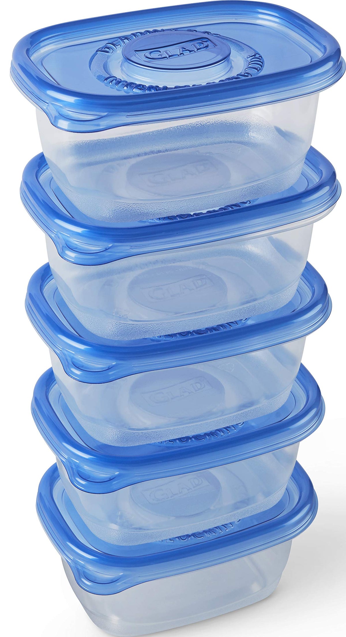 Glad GladWare microwave-safe container for reheating lunches quickly.