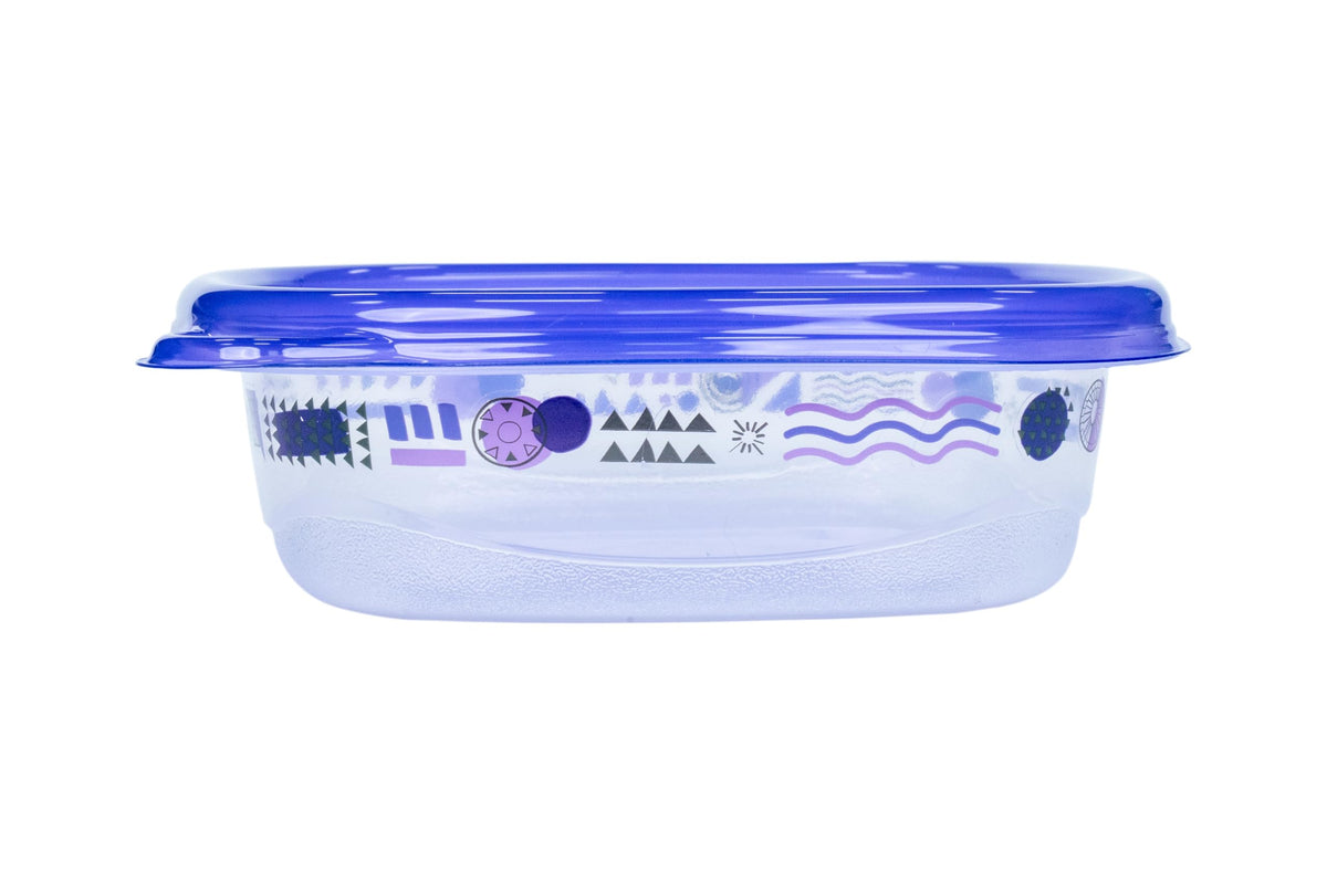 Glad MatchWare rectangular containers with color-coded lids for bulk meal prep