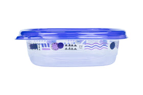 Glad MatchWare rectangular containers with color-coded lids for bulk meal prep