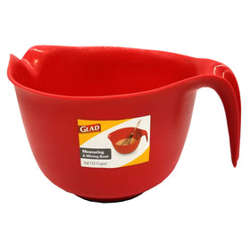 Glad 3-quart mixing bowl is durable for everyday cooking and baking.