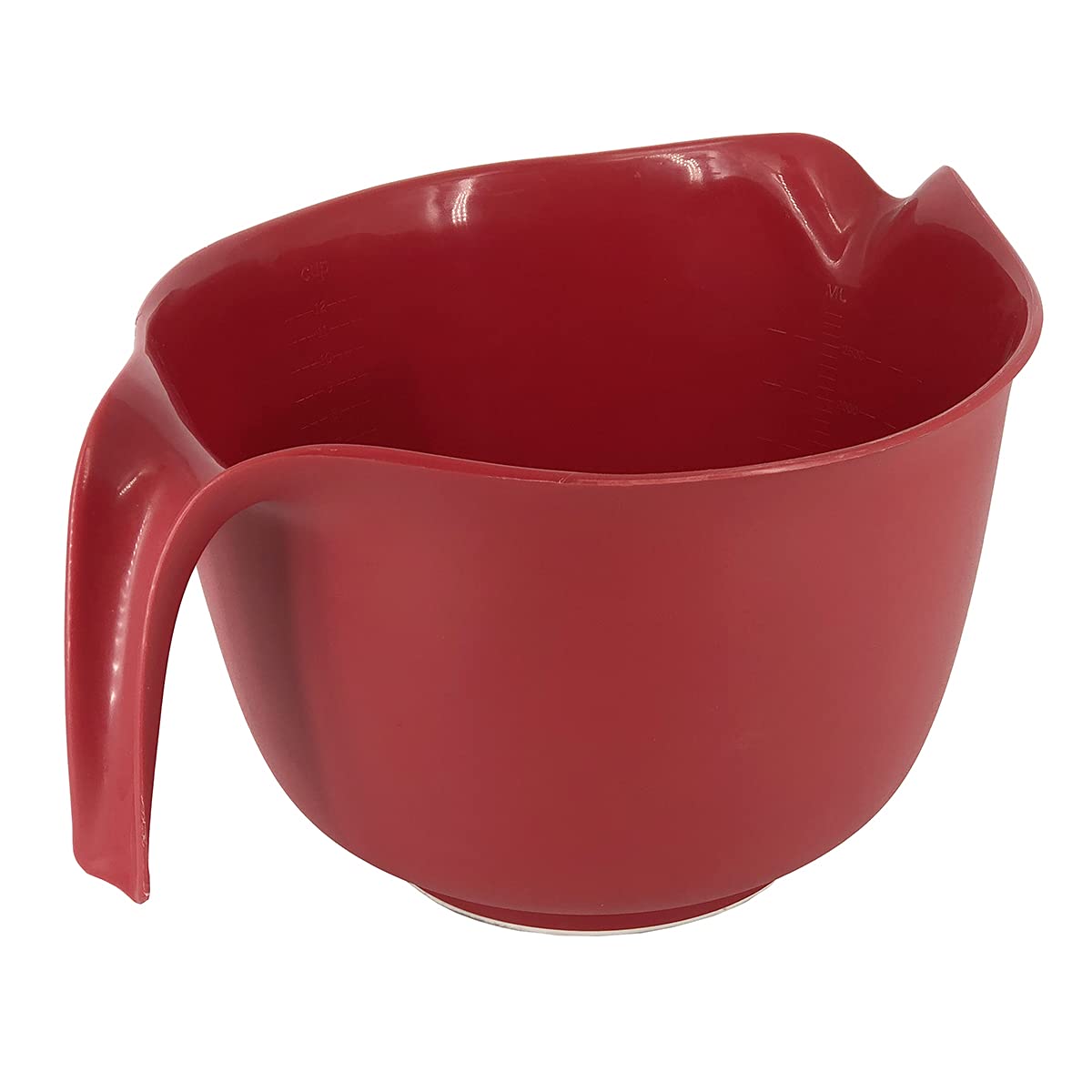 Glad mixing bowl interior is non-stick for easy food release.