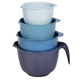 Glad mixing bowls set of four showing nesting design for space saving storage