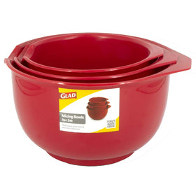 Glad mixing bowls are ideal for baking and mixing in three versatile sizes.