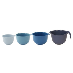 Glad bowls in use for pancake batter transfers and prep