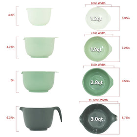 Glad nesting design bowls save space in compact kitchens and pantries.